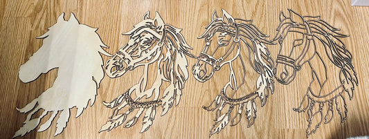 Horse Head (Layered)