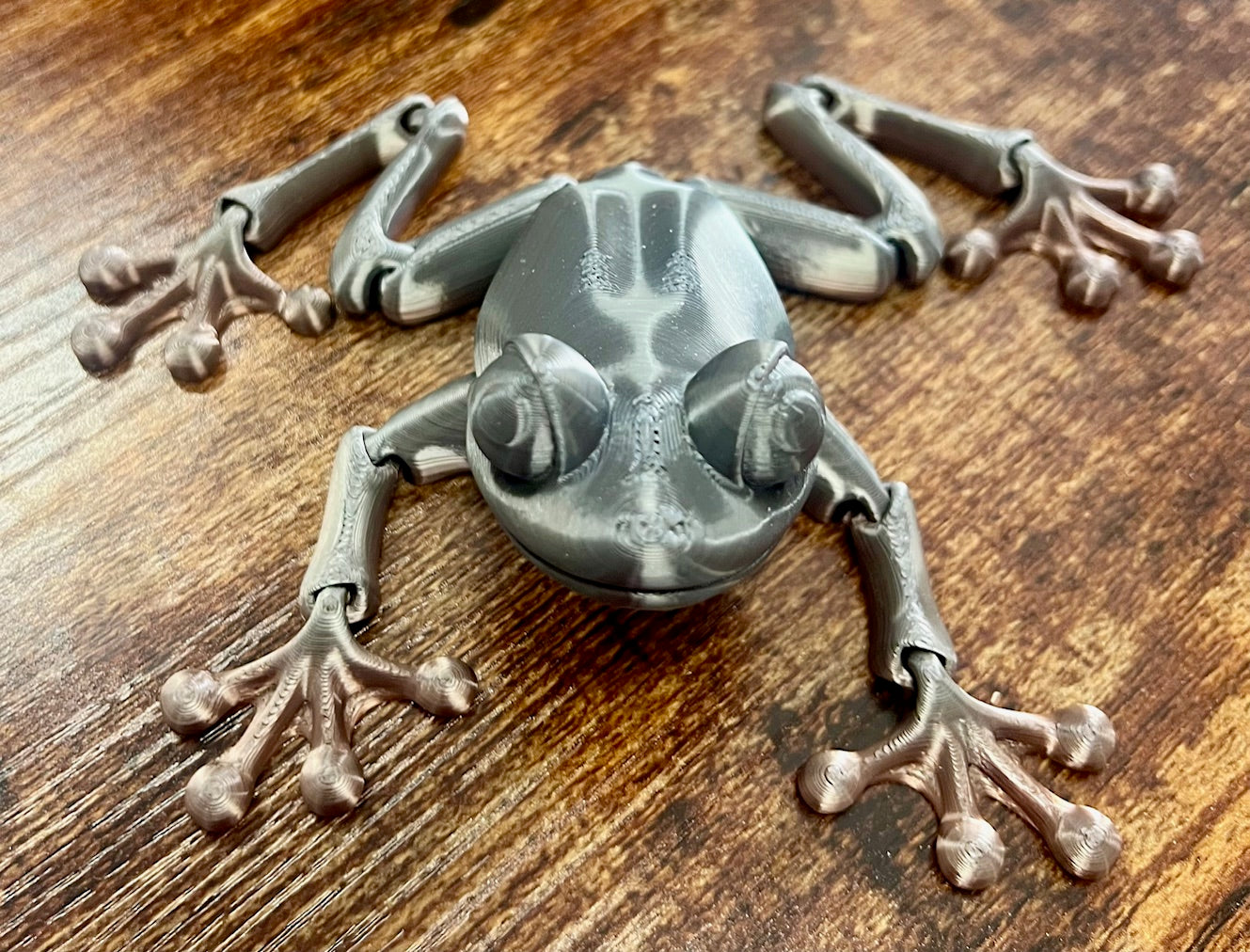 3D Frog (Silver/Grey)