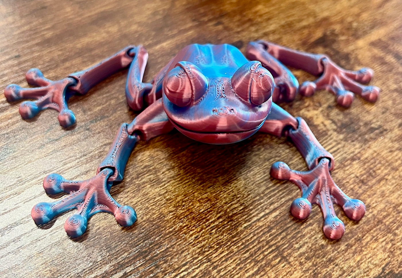 3D Frog (Multi blue/purple)