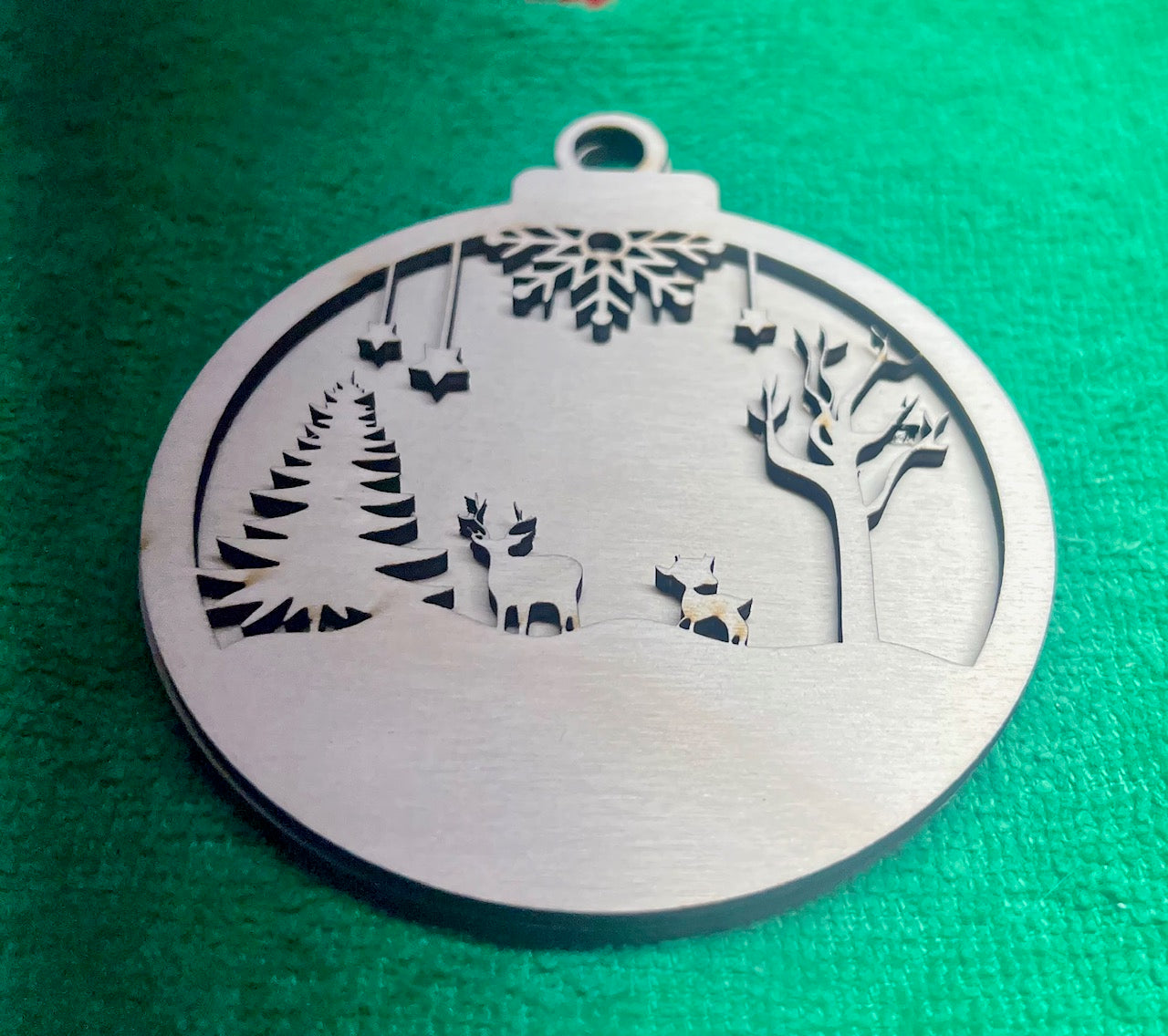 Deer/Snow Winter Ornament 3D 2025