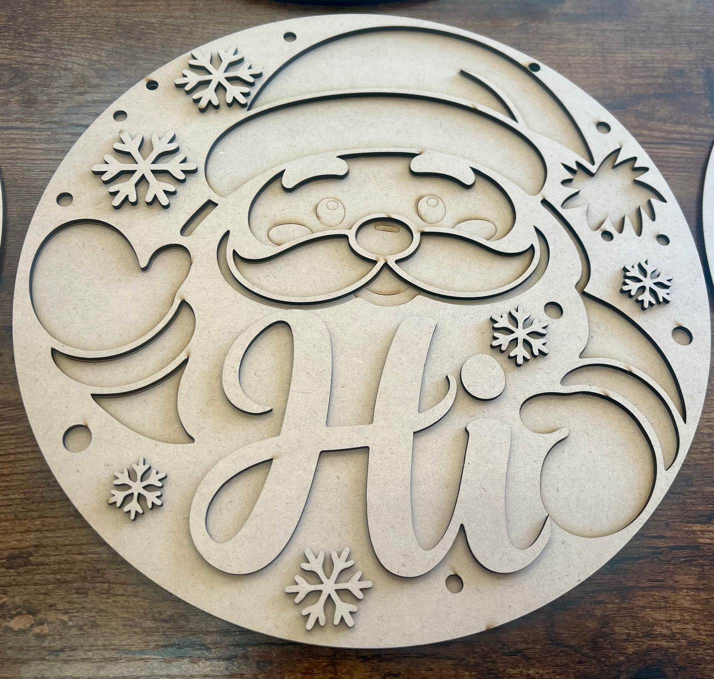 Santa Hi Door Hanger (Blank)