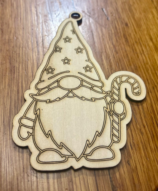 Gnome Ornament Blank 2025