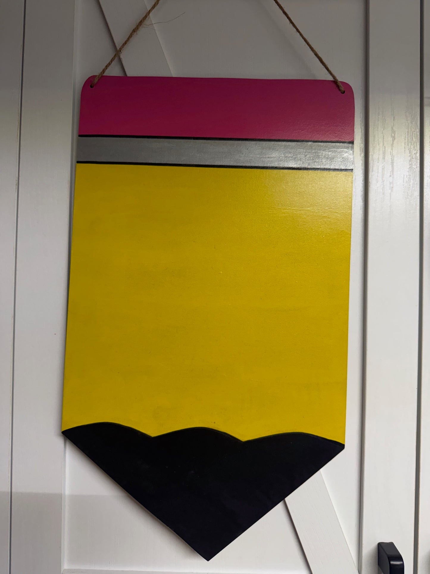 Painted Pencil Door Hanger (Can be personalized)