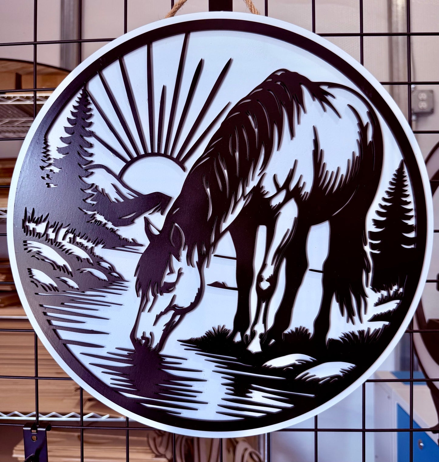 Horse and Water Wall/Door Hanger