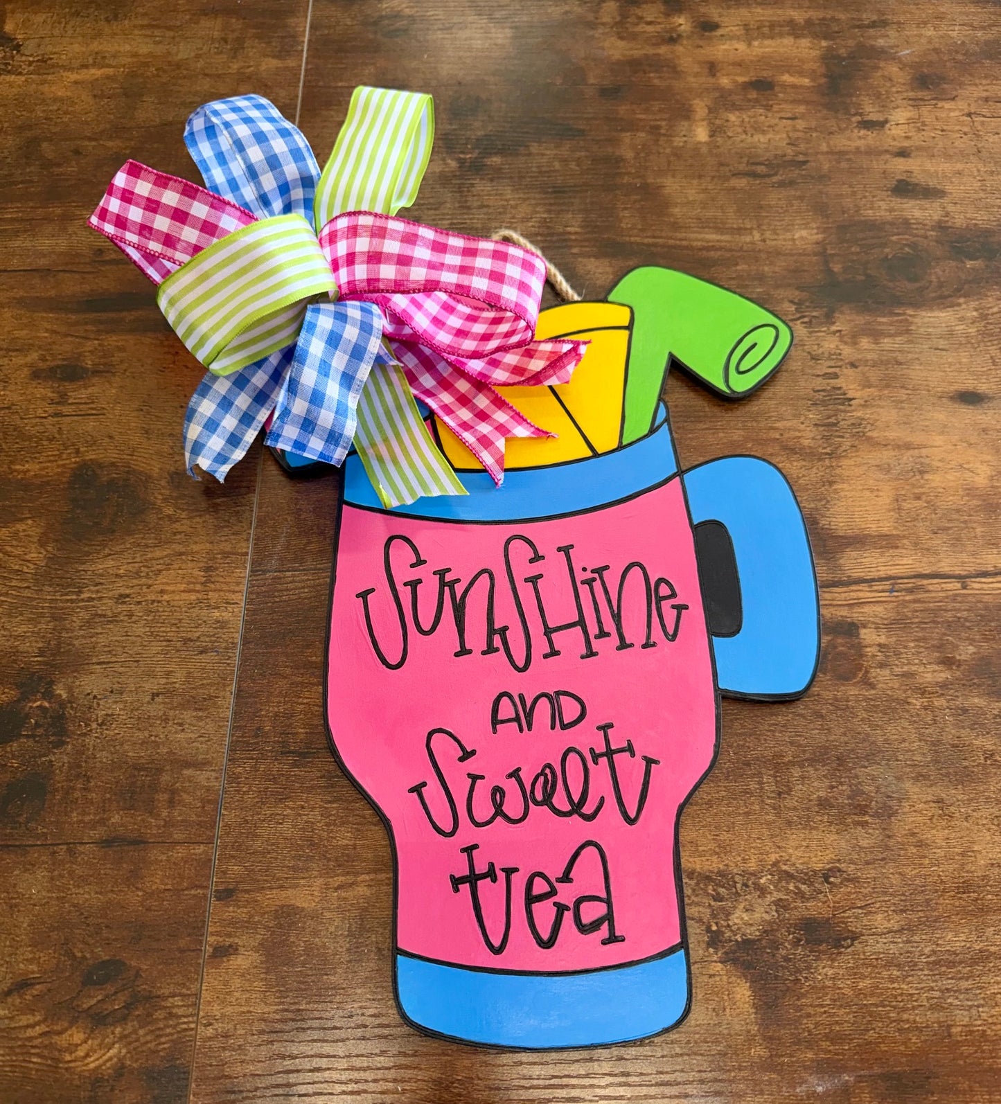 Sunshine and Sweet Tea Door Hanger