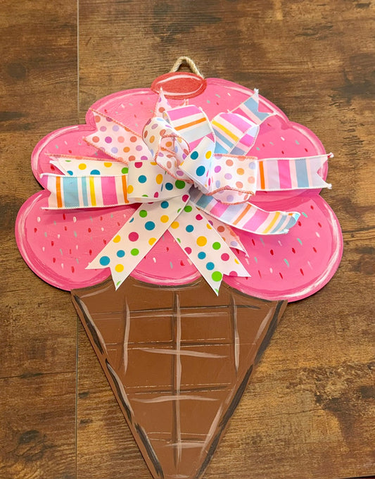 Ice Cream Cone Door Hanger
