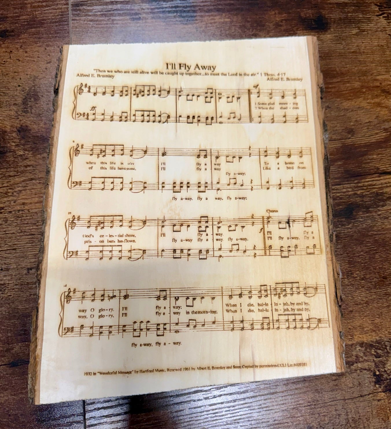 I'll Fly Away (Hymn) Wall Hanging