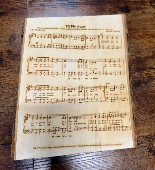 I'll Fly Away (Hymn) Wall Hanging
