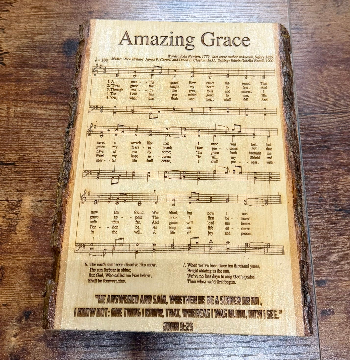 Amazing Grace Hymn Wall Hanging