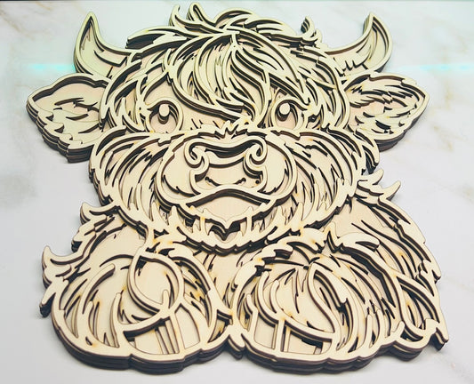 Highland Cow (Layered)