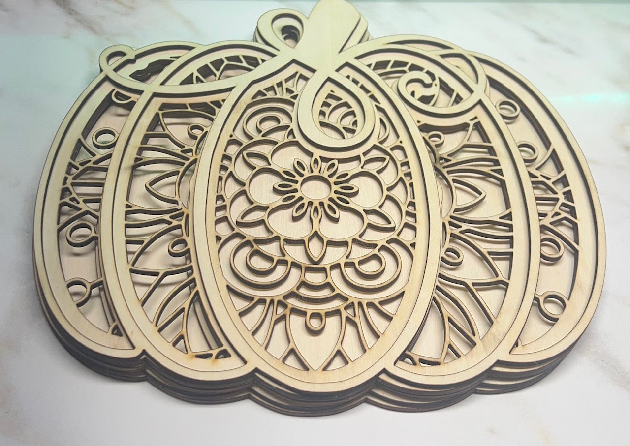 Decorative Pumpkin  (Layered)