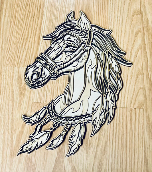 Horse Head (Layered)