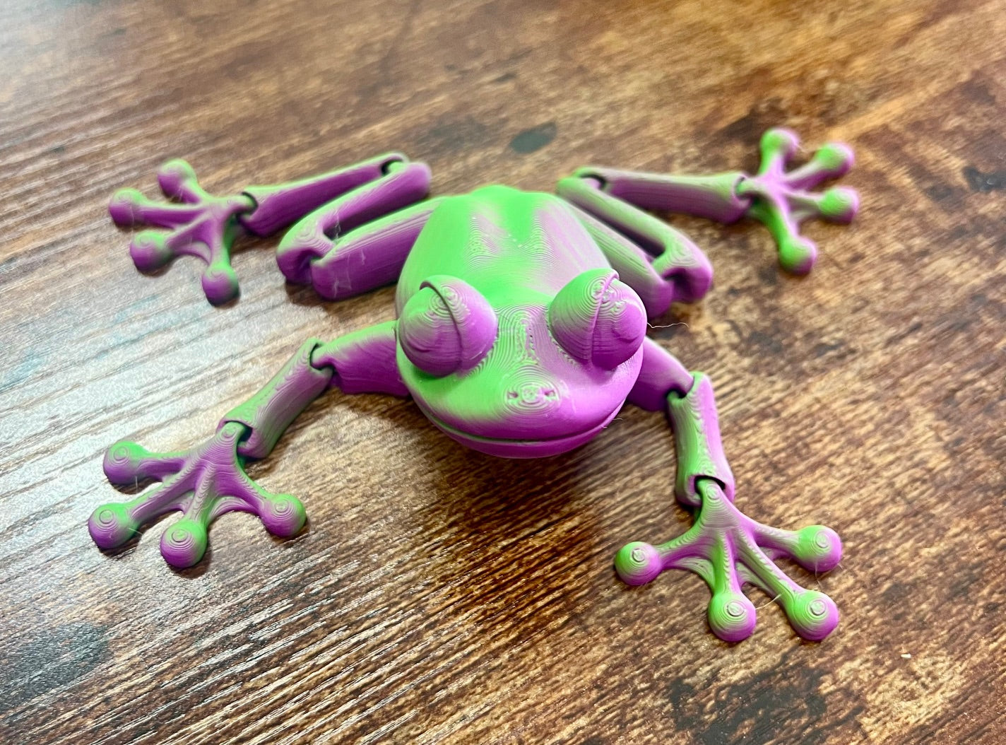 3D Frog (Multi Purple/Green)