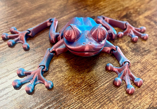 3D Frog (Multi blue/purple)