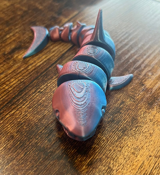 3D Shark (Multi Pink/Blue)