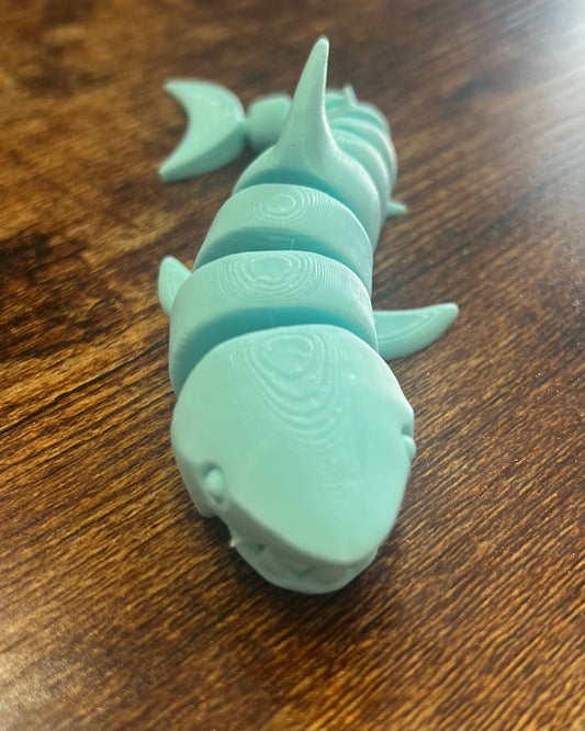 3D Shark (Mint Green)