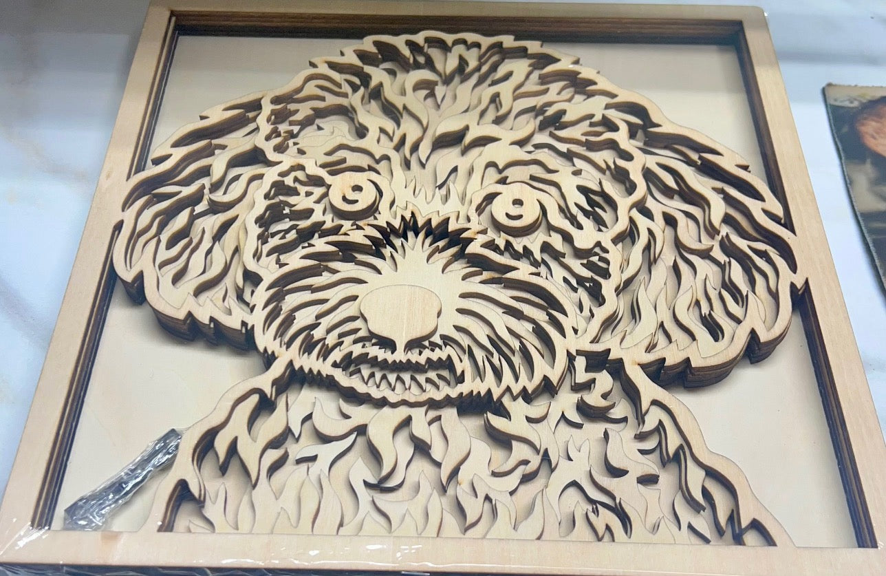Poodle Framed (Layered)