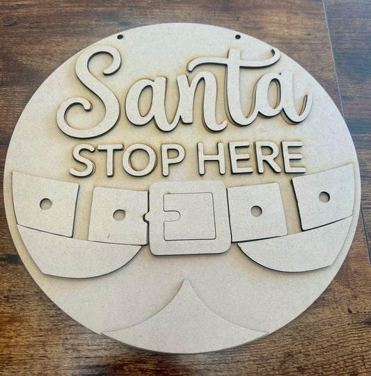 Santa Stop Here DH (Blank)